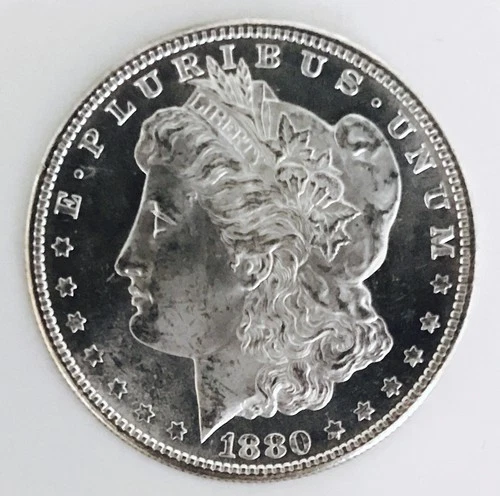 1880 S MORGAN DOLLAR GEM BU+++! BEAUTIFUL PROOF LIKE COIN! A MUST HAVE! NR#K2989