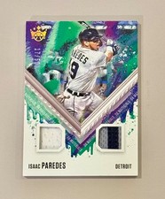 2021 Diamond Kings DK Materials Holo Gold #9 Isaac Paredes /50 RC Relic Numbered