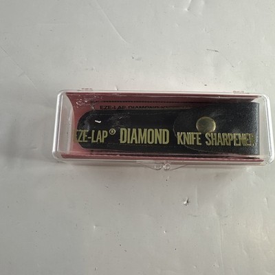  Vintage  EZE Lap Diamond  M  Sharper w/ Leather Sheath USA New Old Stock.