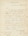 Franz Sigel – Civil War General – Autographed Handwritten Letter (ALS)