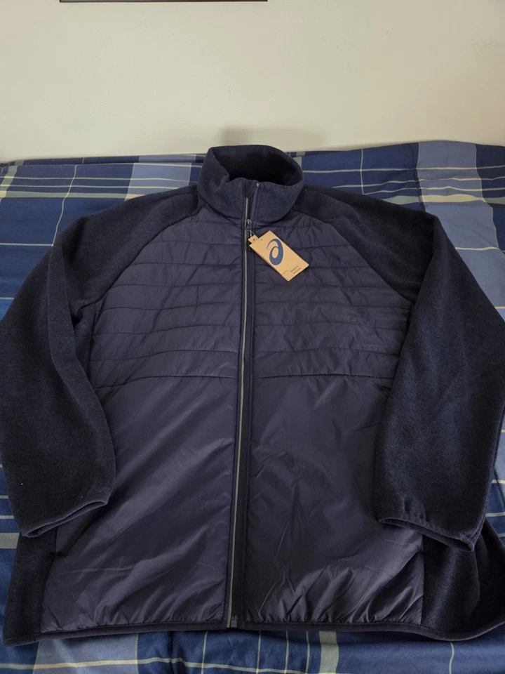 Asics Blue Zip Up Jacket - Image 2 of 4