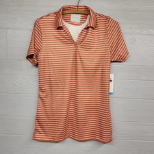 Oobe Mens Hydrochill Striped Collared Short Sleeve Red White Polo Shirt Sz S NWT