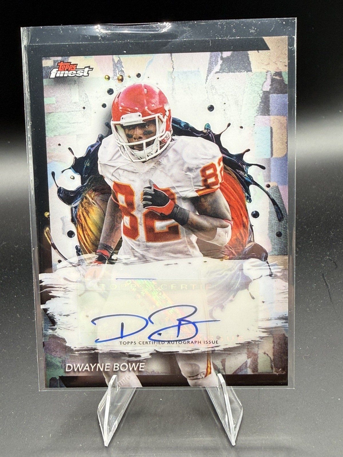 2024 Topps Finest Dwayne Bowe Auto #FA-DB Kansas City Chiefs