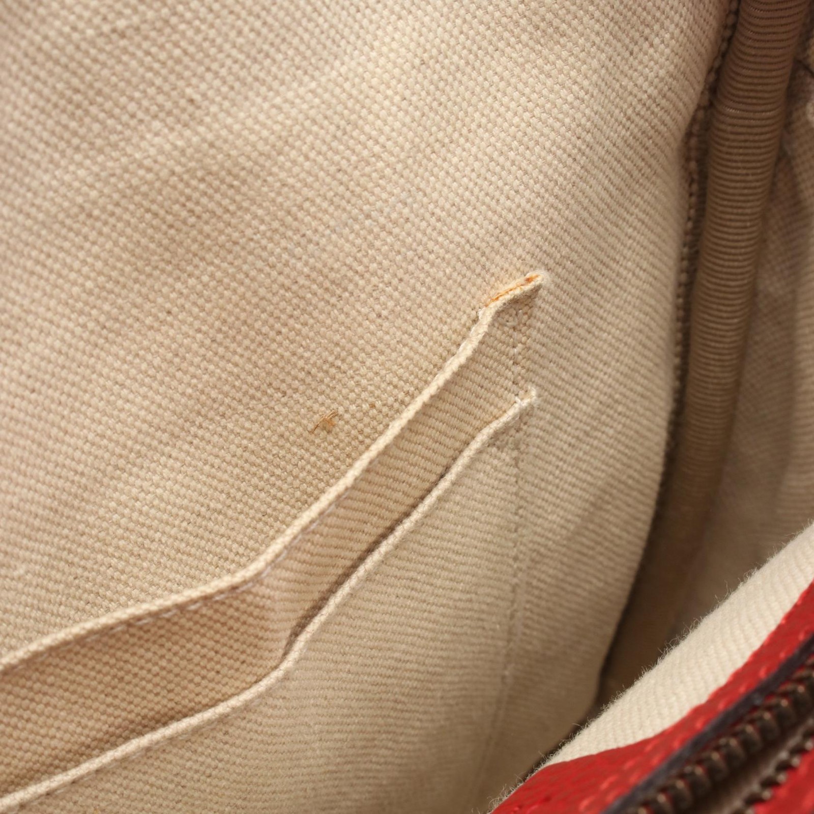 GUCCI Gucci Print logo Crossbody Shoulder Bag 523591 leather Red Used unisex thumbnail 8