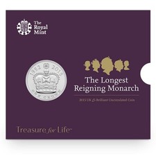 2015The Longest Reigning Monarch Royal Mint £5 Five Pound Coin BU