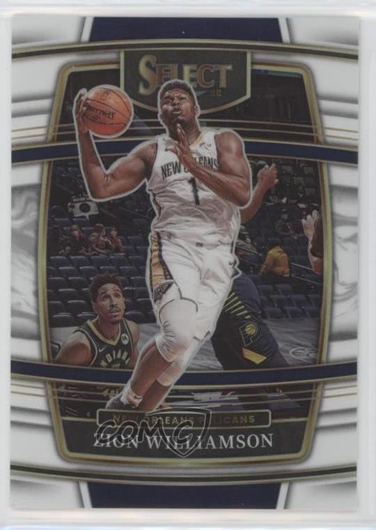 2021-22 Panini Select Concourse White Prizm 70/149 Zion Williamson #96 0w8