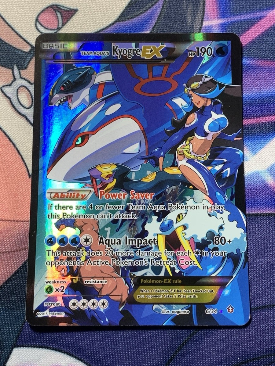 ポケモンカードゲーム aqua Kyogre adv PSA 9 Pokemon Card Japanese Team Aqua's Kyogre EX Double
