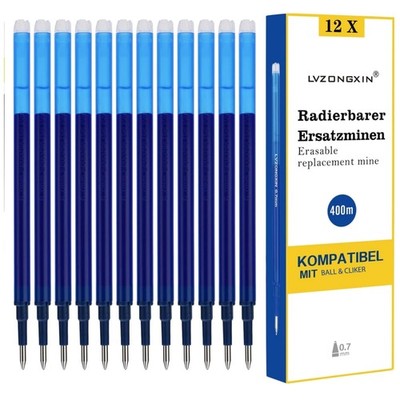 Radierbare Ersatzminen 12 St. für Pilot FriXion Clicker Faber Tintenroller