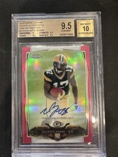 2014 TOPPS CHROME Davante Adams #114 PINK ROOKIE RC AUTO /75 BGS 9.5 MINT