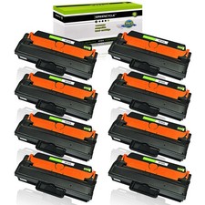 8 Pack MLT-D115L Black Toner For Samsung Xpress M2620D M2620ND M2670N M2670FN