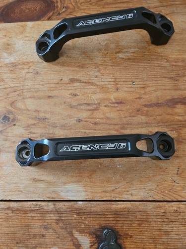 Agency 6 - Billet Grab Handle (Pair) - Universal Fitment (BLACK) NEW OPEN BOX G4 - Picture 3 of 8