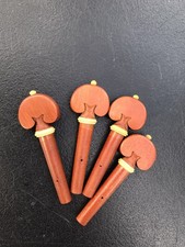 4PCS Violin Pegs Jujube Wood inlay boxwood Pre-Drilled String Holes