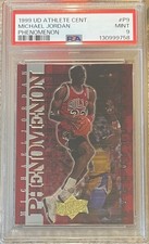 1999 UD ATHLETE/CENTURY MICHAEL JORDAN PHENOMENON P2~PSA 9~MINT SLAB~POP 13 W/4^