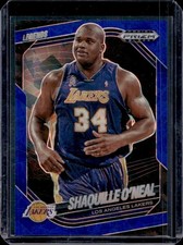 2024-25 Panini Prizm Black Shaquille O'Neal Legends Blue Ice Prizm #/125 Lakers