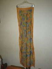 Vintage Y2K Oversized Silk Scarf 43"x63" Floral Boho Shawl Wrap Cottagecore