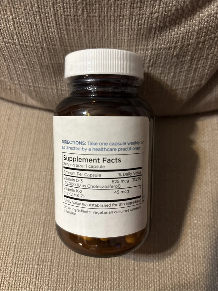 Vitamina D-3 25.000 UI 60 Cápsulas Mantenimiento Metabólico - FRESCO - Caducidad 08/2025 Foto 2 de 4