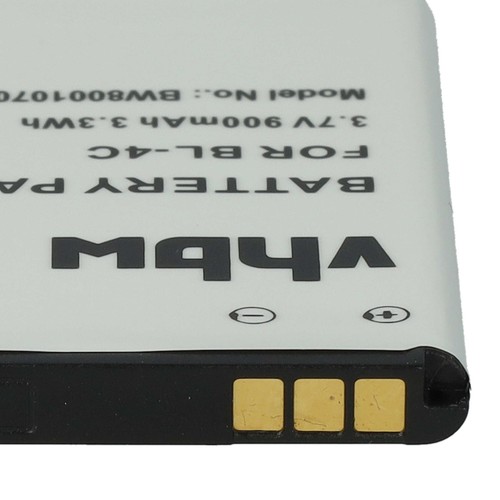 Batterie remplace Doro DBC-800, DBC-800A, DBC-800D, DBC-800B, DBAB-800A 900mAh - Zdjęcie 7 z 9