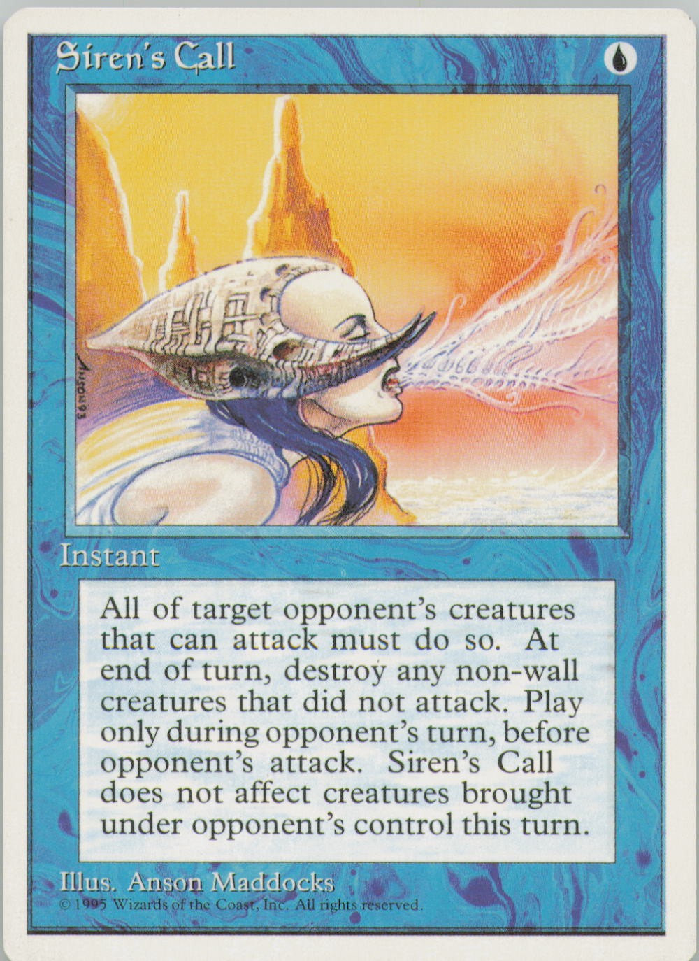 SIREN'S CALL UC FOURTH EDITION MAGIC: THE GATHERING NM