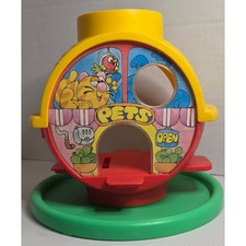 Vintage 1985 Parker Brothers Nerfuls Pets Playset w Green Removable Base