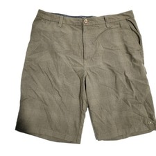 O Neill Hybrid Shorts Men s 34 Khaki Stretch Performance Casual Flat Front