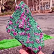 7.56LB Natural green Ruby zoisite (anylite) crystal Chakra Healing Energy