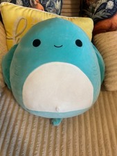 Squishmallows Original 14 inch Maggie the Teal Stingray W/White Belly Soft Plush