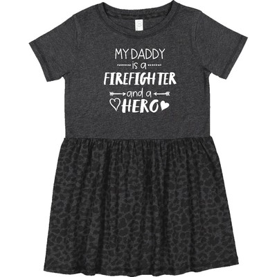 Inktastic My Daddy Is A Firefighter And A Hero Toddler Dress Occupations Father