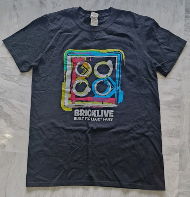 Bricklive Lego Graphic T Shirt Black Size M Design Preloved VGC