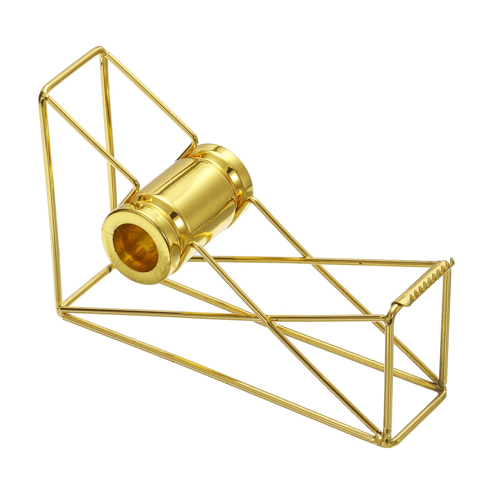 Desktop Tape Dispenser Metal Roll Tapes Cutter Golden-image