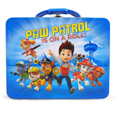 Tin Box Lunch Snack Toy Storage Container Paw Patrol Is On A Roll! NEW