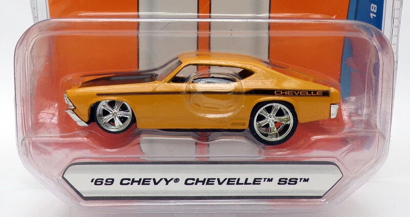 Jada Bigtime Muscle 1/64 Scale 12006 - 1969 Chevrolet Chevelle SS - Yellow/Black - Imagen 2 de 2