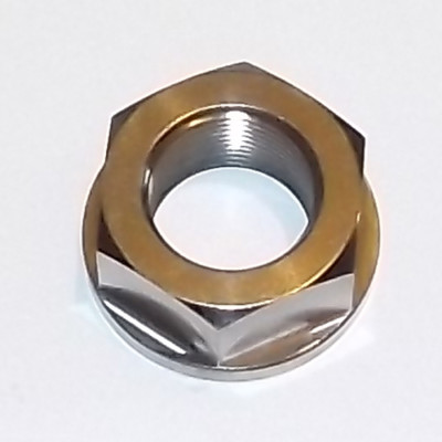 YAMAHA R6 1999-2018 REAR AXLE FLANGED NUT TITANIUM M24X1.5 GR5 RACE ROAD R2D5 YAMAHA R6 1999-2018 REAR AXLE FLANGED NUT TITANIUM M24X1.5 GR5 RACE ROAD R2D5