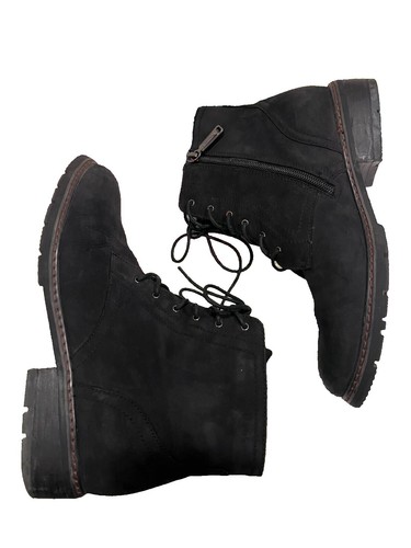 Blondo Waterproof Dark Brown Leather Lace-Up Combat Boots, Size 9.5 Blondo Combat Boots for Women for sale | eBay main image 2