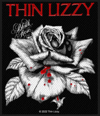 THIN LIZZY PATCH AUFNÄHER # 5 BLACK ROSE 10x8cm FLICKEN ABZEICHEN