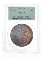 MS63 1879 Morgan Silver Dollar - Graded PCGS *3997