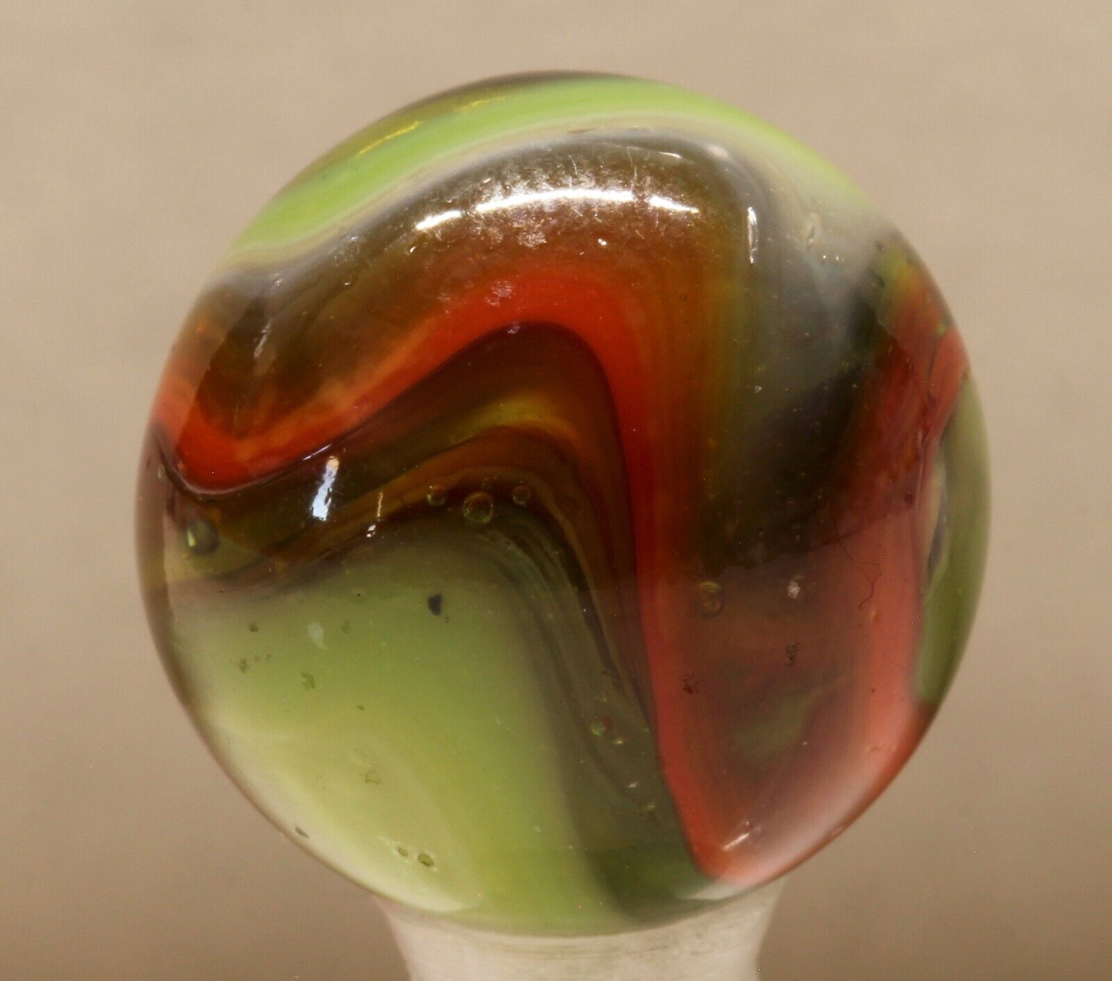Vintage Peltier MultiColor Swirl Marble 5/8"