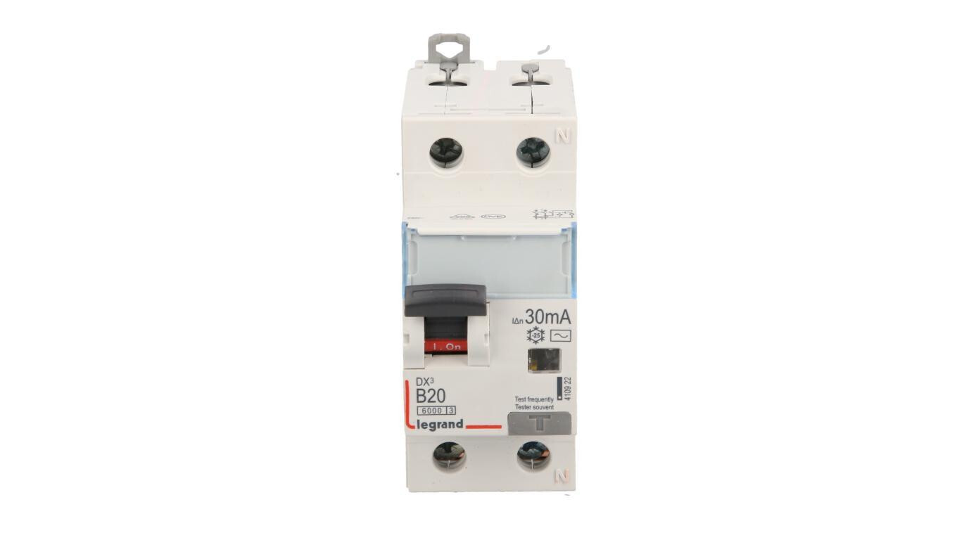 Residual circuit breaker 2P 20A B 0.03A type AC P312 DX3 410922 /T2UK