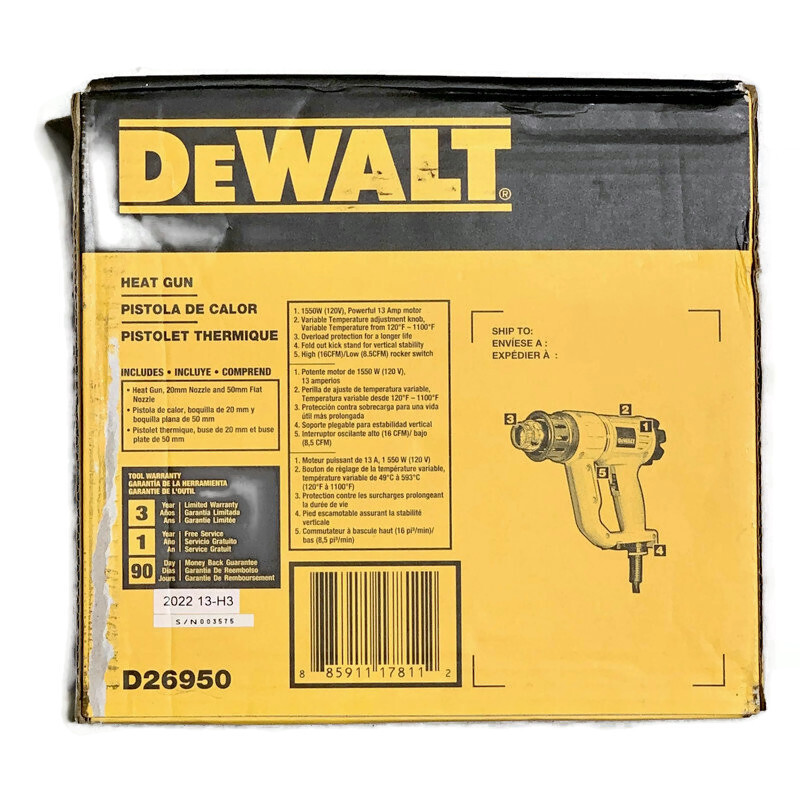 DEWALT D26950 Corded Compact Heavy Duty Heat Gun eBay