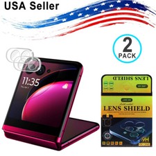 2PK Back Camera Lens Tempered Glass Protector For Motorola Moto RAZR 40 Ultra