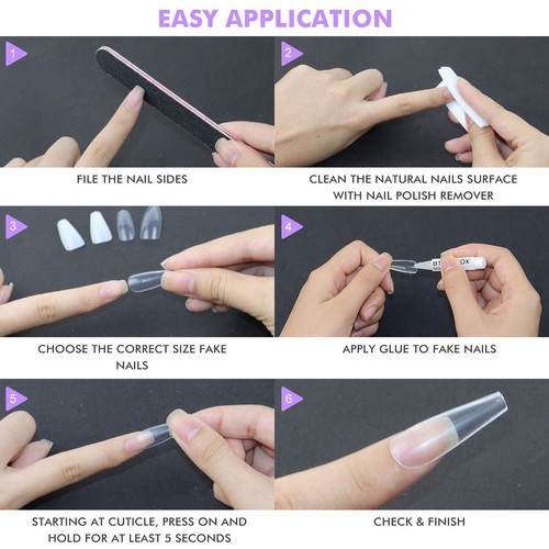 Nagelkleber für Acrylnägel - Nagelkleber für Press On Nails 8 Stück BTArtbox Adh... - Bild 5 von 8