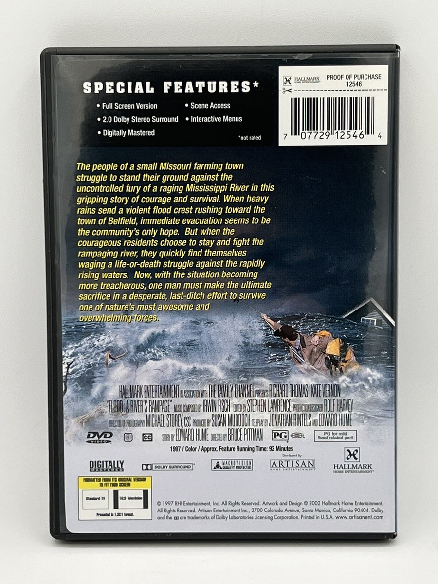 Flood A River's Rampage DVD RARE OOP RICHARD THOMAS KATE VERNON