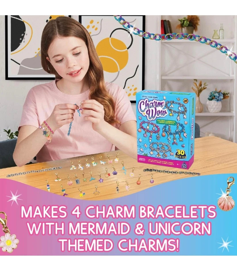 DIY Bracelet Making Kit Girls – Beads, Charms & Pendants – Kids Jewellery Craft - Image 4 of 4