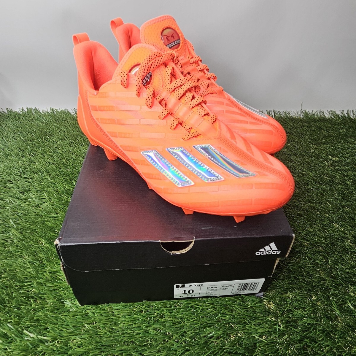 Adizero Football Cleats Orange New Mens Sizes 9-13 GX7898 | eBay