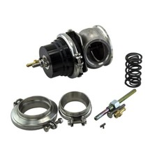 Universal External 60mm Aluminum V-band Black Wastegate Exhaust24psi Spring Bk