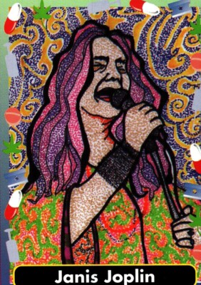 #30 Janis Joplin, Famous Dope Fiends Trading Card