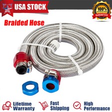New Fuel Line Stainless Steel Braided Hose 516 3ft Universal Kit Us Stock New Fuel Line Stainless Steel Braided Hose 516 3ft Universal Kit Us Stock