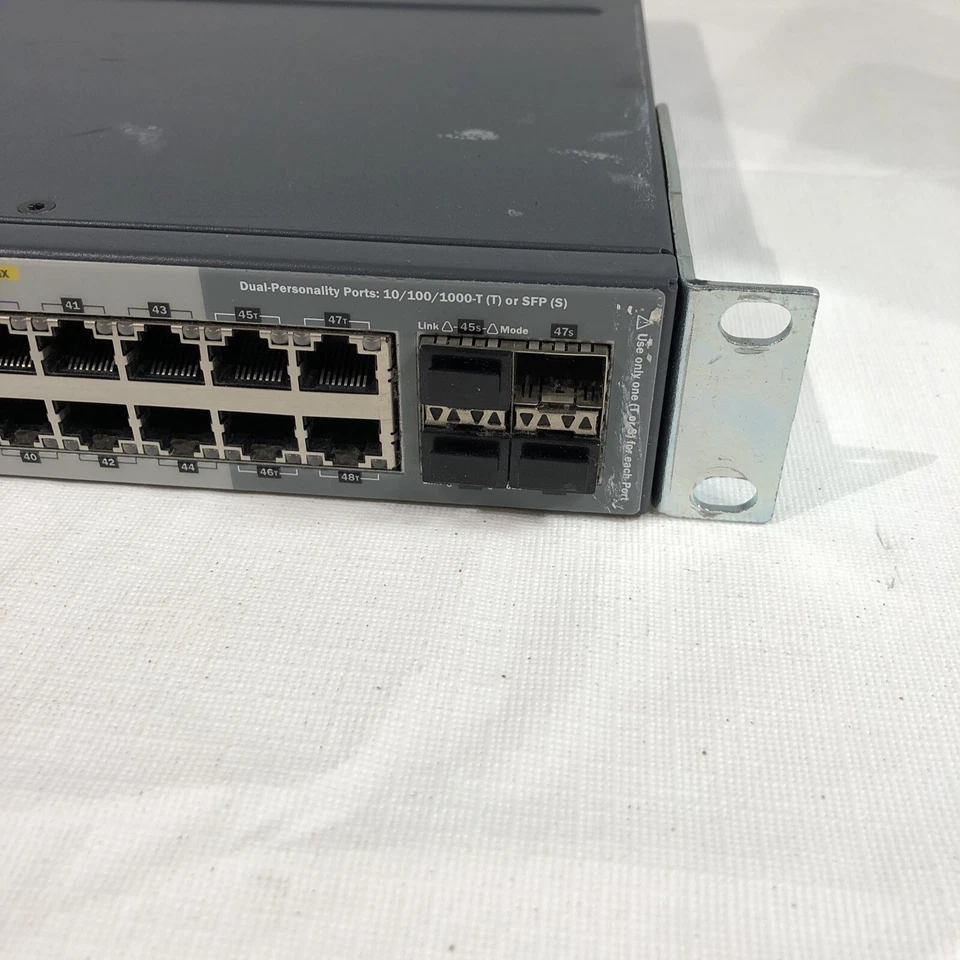 HP 2920-48G-PoE+ 48-PORT LAYER 3 SWITCH - J9729A - 4 DUAL PERSONALITY PORTS - Image 3 of 4