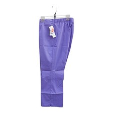 Womens Scrub Bottoms White Swan Fundamentals XL Grape Ade. 1/2 Elastic Waistline