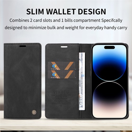 For iPhone 16 16e 15 14 13 12 11 Pro Max XS 8 Magnetic Leather Case Wallet Cover - Picture 101 of 109