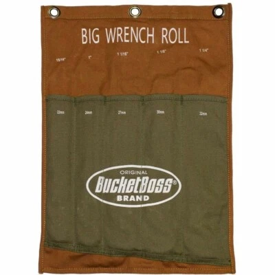 Bucket Boss Big Wrench Roll Fits 22mm to 32mm Metric or 15/16 to 1 1/4 SAE